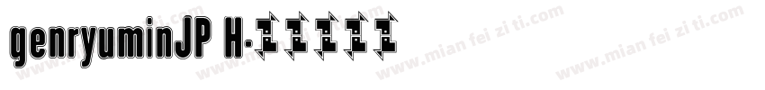 genryuminJP H字体转换